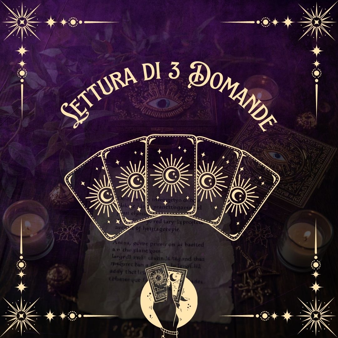 Lettura di 3 Domande con risposta whatsapp entro24 ore.