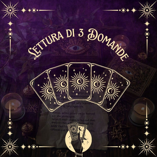 Lettura di 3 Domande con risposta whatsapp entro24 ore.